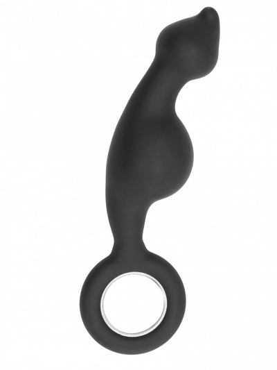 Анальный стимулятор No.62 Dildo With Metal Ring - 18 см. - фото, цены