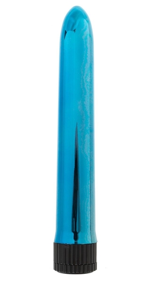 Голубой классический вибратор - 18 см. Fff - фото, цены