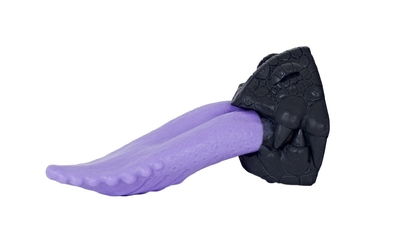 Фиолетовый стимулятор Язык дракона - 20,5 см. - фото, цены
