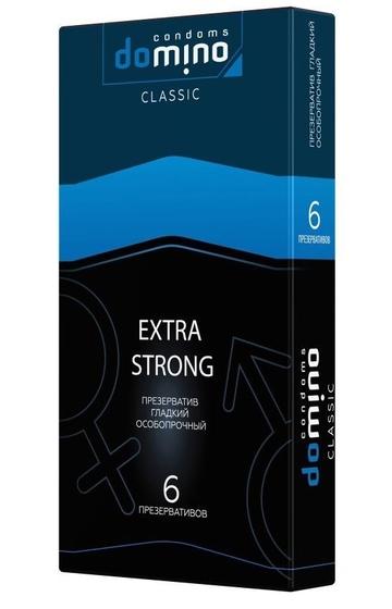 Суперпрочные презервативы Domino Classic Extra Strong - 6 шт. - фото, цены
