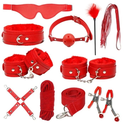 Красный БДСМ-набор «Оки-Чпоки» из 11 предметов - фото, цены