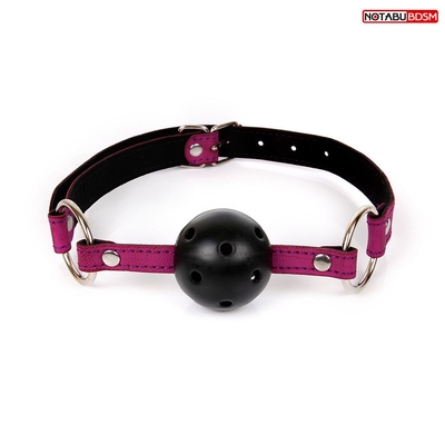 Фиолетово-черный кляп-шарик Ball Gag - фото, цены