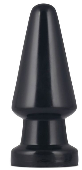 Черная анальная пробка King-Sized Anal Shocker - 19 см. - фото, цены