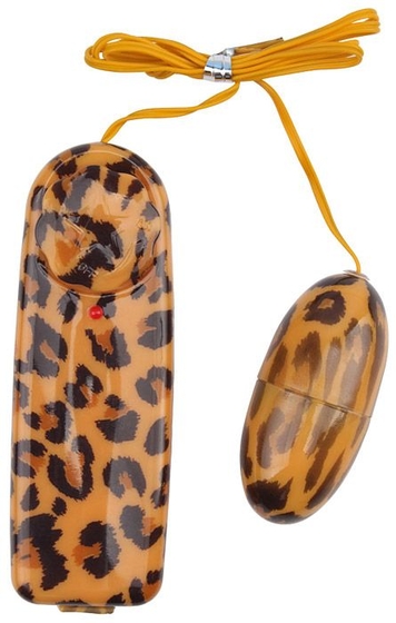Леопардовое виброяйцо Leopard Print Love Egg - фото, цены