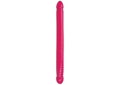 Розовый двусторонний фаллоимитатор Sex Please! 16 Double Pleasure Dong - 40 см. - фото, цены