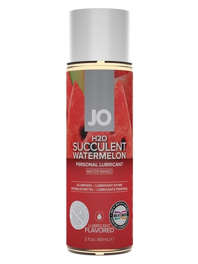 Лубрикант на водной основе с ароматом арбуза Jo Flavored Watermelon - 60 мл. - фото, цены