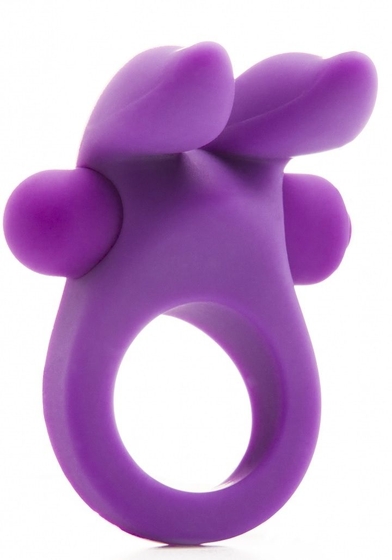 Фиолетовое эрекционное виброкольцо Rabbit Cockring - фото, цены