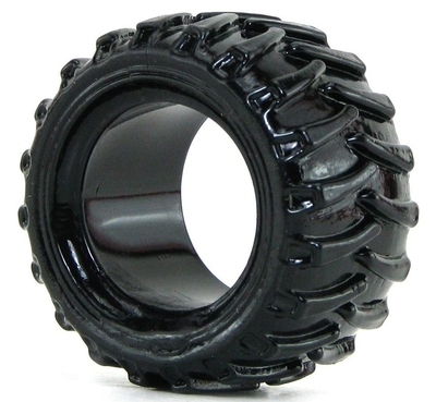 Чёрная эрекционная шина Treads Mens Ring Wide - фото, цены