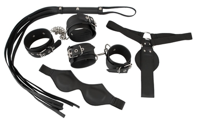 Бондажный набор Bondage Set в черном цвете - фото, цены