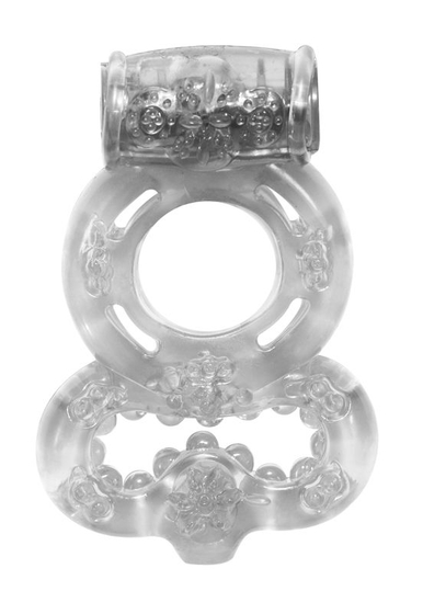 Прозрачное эрекционное кольцо Rings Treadle с подхватом - фото, цены