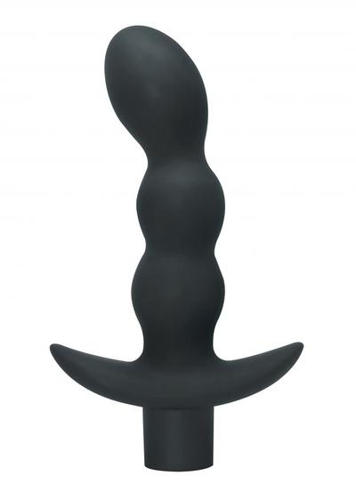 Серый анальный вибромассажёр Naughty - 14,5 см. - фото, цены