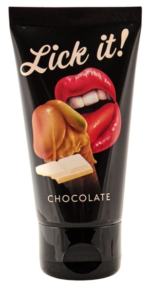 Съедобная смазка Lick It с ароматом белого шоколада - 50 мл. - фото, цены
