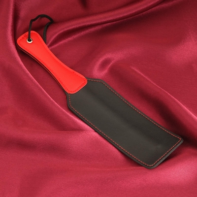 Черная шлепалка Хлопушка с красной ручкой - 32 см. - фото, цены