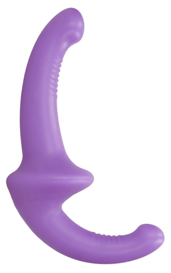 Фиолетовый безремневой страпон Silicone Strapless Strapon - фото, цены