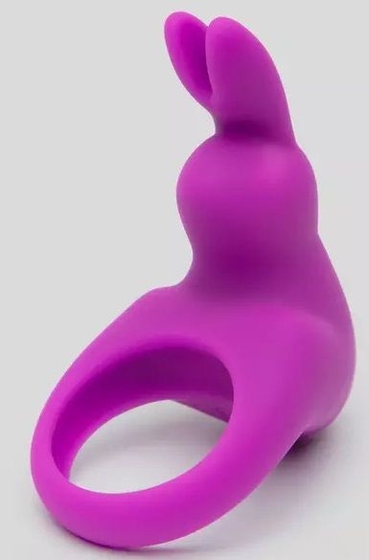 Фиолетовое эрекционное виброкольцо Happy Rabbit Cock Ring Kit - фото, цены