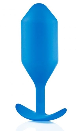 Синяя пробка для ношения B-vibe Snug Plug 5 - 14 см. - фото, цены