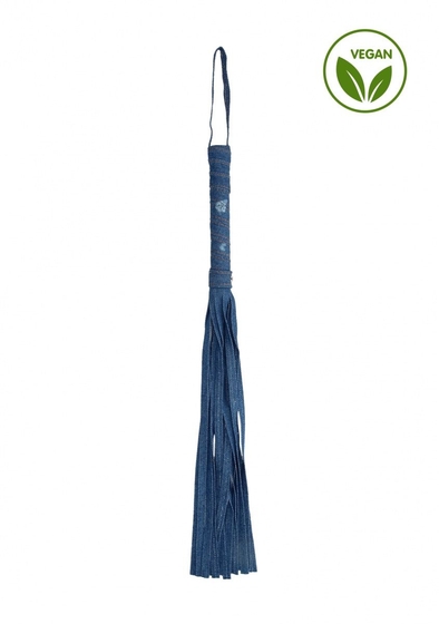 Синяя многохвостая джинсовая плеть Roughend Denim Style - 57 см. - фото, цены