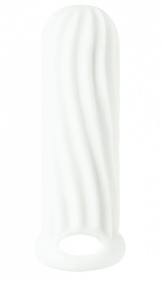 Белый фаллоудлинитель Homme Wide - 13 см. - фото, цены