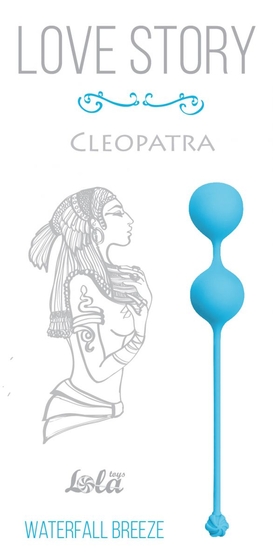 Голубые вагинальные шарики Cleopatra Waterfall Breeze - фото, цены