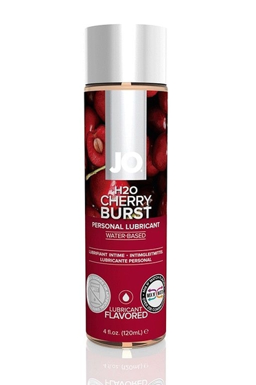 Лубрикант на водной основе с ароматом вишни Jo Flavored Cherry Burst - 120 мл. - фото, цены