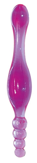 Фиолетовый двусторонний фаллоимитатор Galaxia - 20 см. - фото, цены