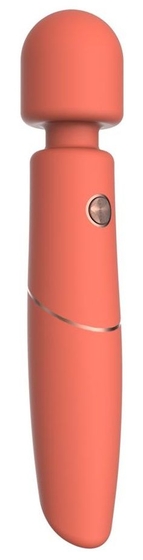Оранжевый вибромассажер Clarissa - 22,6 см. - фото, цены