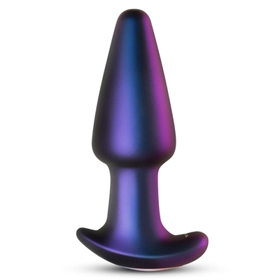 Фиолетовая анальная вибропробка Meteoroid с пультом - 13,9 см. - фото, цены