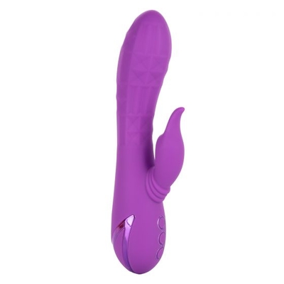 Фиолетовый вибратор-кролик Valley Vamp - 21,5 см. - фото, цены