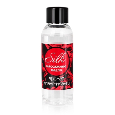 Массажное масло Silk с ароматом иланг-иланга - 50 мл. - фото, цены