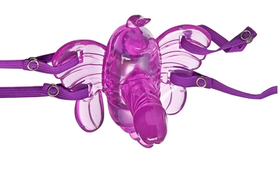 Фиолетовая вибробабочка Honeydew Butterfly Remote с пультом ду - фото, цены