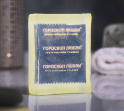 Светящееся мыло Экстренная помощь с презервативом - 105 гр. - фото, цены