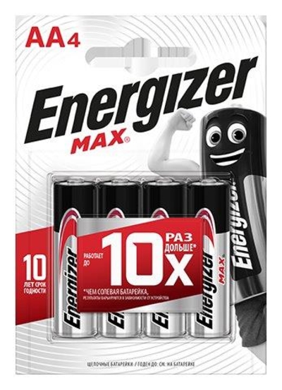 Батарейки Energizer Max E91/aa 1,5v - 4 шт. - фото, цены