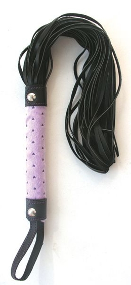 Черно-фиолетовая плетка Notabu - 46 см. - фото, цены
