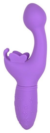 Фиолетовый вибратор-кролик Rechargeable Butterfly Kiss - фото, цены