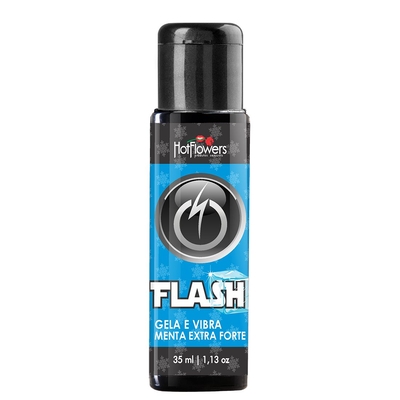 Стимулирующий гель Flash Menta Extra Forte с ароматом мяты и эффектом вибрации - 35 мл. - фото, цены