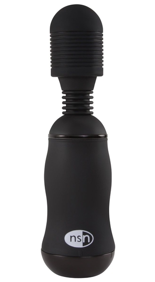 Чёрный вибромассажёр для эрогенных зон BoomBoom Power Wand - 18 см. - фото, цены