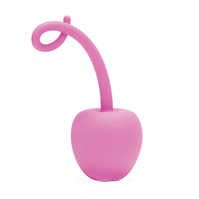 Розовый анальный стимулятор Silicone My Secret Cherry - 11 см. - фото, цены