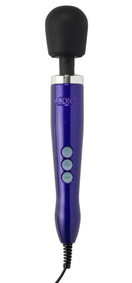 Фиолетовый вибратор Doxy Die Cast Wand Massager - 34 см. - фото, цены
