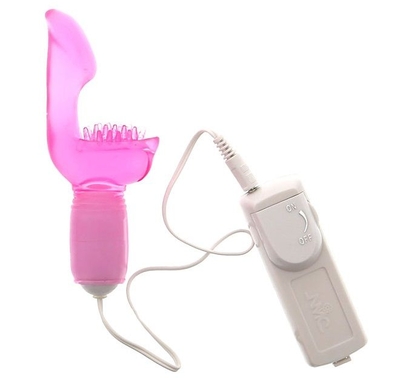 Розовый вибростимулятор-пальчик E-sensual - фото, цены
