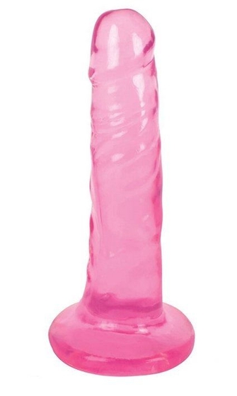 Розовый фаллоимитатор Slim Stick Dildo - 15,2 см. - фото, цены