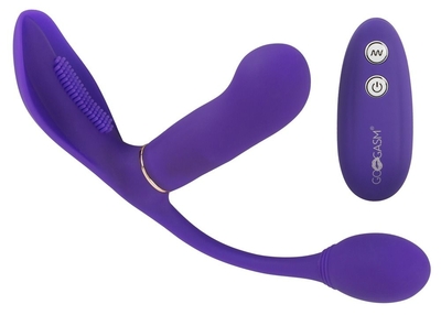Фиолетовый вибромассажёр Go Gasm - фото, цены