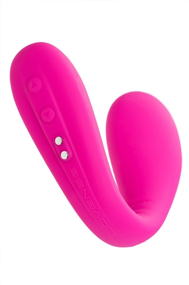 Ярко-розовый многофункциональный стимулятор для пар Dolce - фото, цены