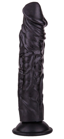 Чёрный фаллоимитатор без мошонки - 19,5 см. - фото, цены