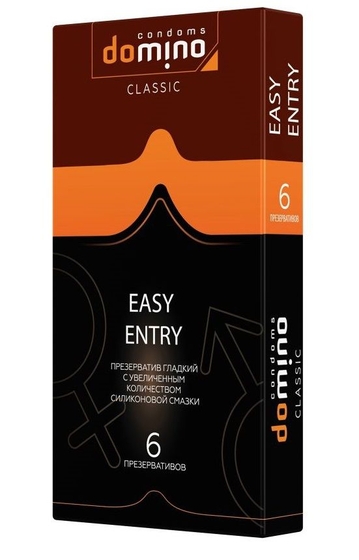 Презервативы с увеличенным количеством смазки Domino Classic Easy Entry - 6 шт. - фото, цены