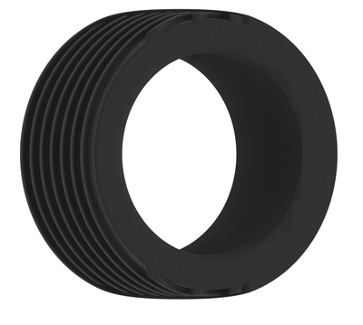 Чёрное эрекционное кольцо No.42 Cockring - фото, цены