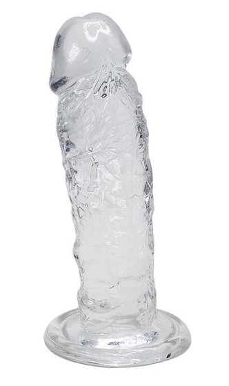 Прозрачный фаллоимитатор на присоске Majestic Jelly Dildo - 14,7 см. - фото, цены