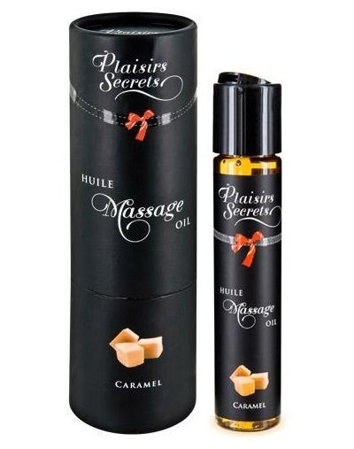 Массажное масло с ароматом карамели Huile de Massage Gourmande Caramel - 59 мл. - фото, цены