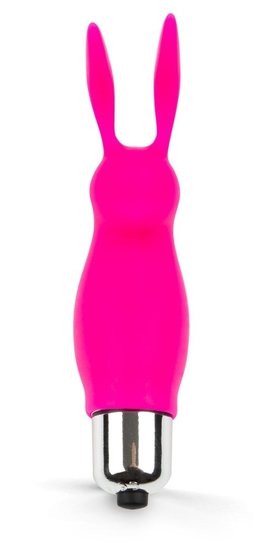Розовый мини-вибратор в форме кролика - 9 см. - фото, цены