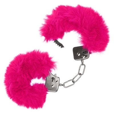 Металлические наручники с розовым мехом Ultra Fluffy Furry Cuffs - фото, цены