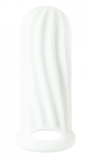 Белый фаллоудлинитель Homme Wide - 11 см. - фото, цены